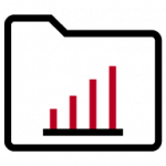 Icon of a graph showing growth